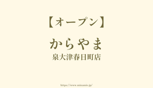 からやま 泉大津春日町店【2024年1月オープン】松ノ浜駅と泉大津駅の間に唐揚げ屋開店